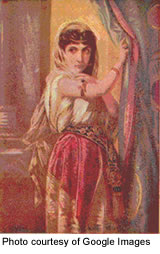Jezebel, The wife of Ahab, king of Israel - Margaret E. Sangster, The Women of the Bible (New York: Christian Herald Bible House, 1911) 177. (Painted by Brochart.)